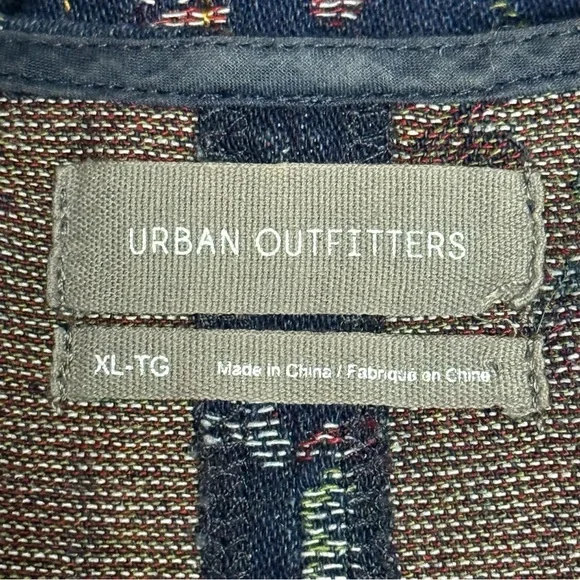 URBAN OUTFITTERS Scarlett Floral Embroidered Denim Sweetheart Mini Dress XL - Picture 7 of 12